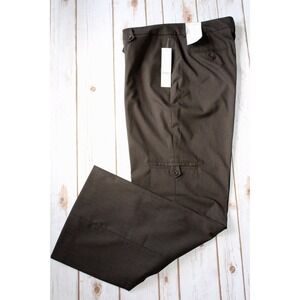 NEW Coldwater Creek Trouser Pants Women 16 XL Bootcut 32" Inseam Career Brown